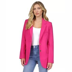 MICHAEL MICHAEL KORS TWO BUTTON BOYFRIEND BLAZER IN‎ PINK NWT WOMEN'S SIZE 10